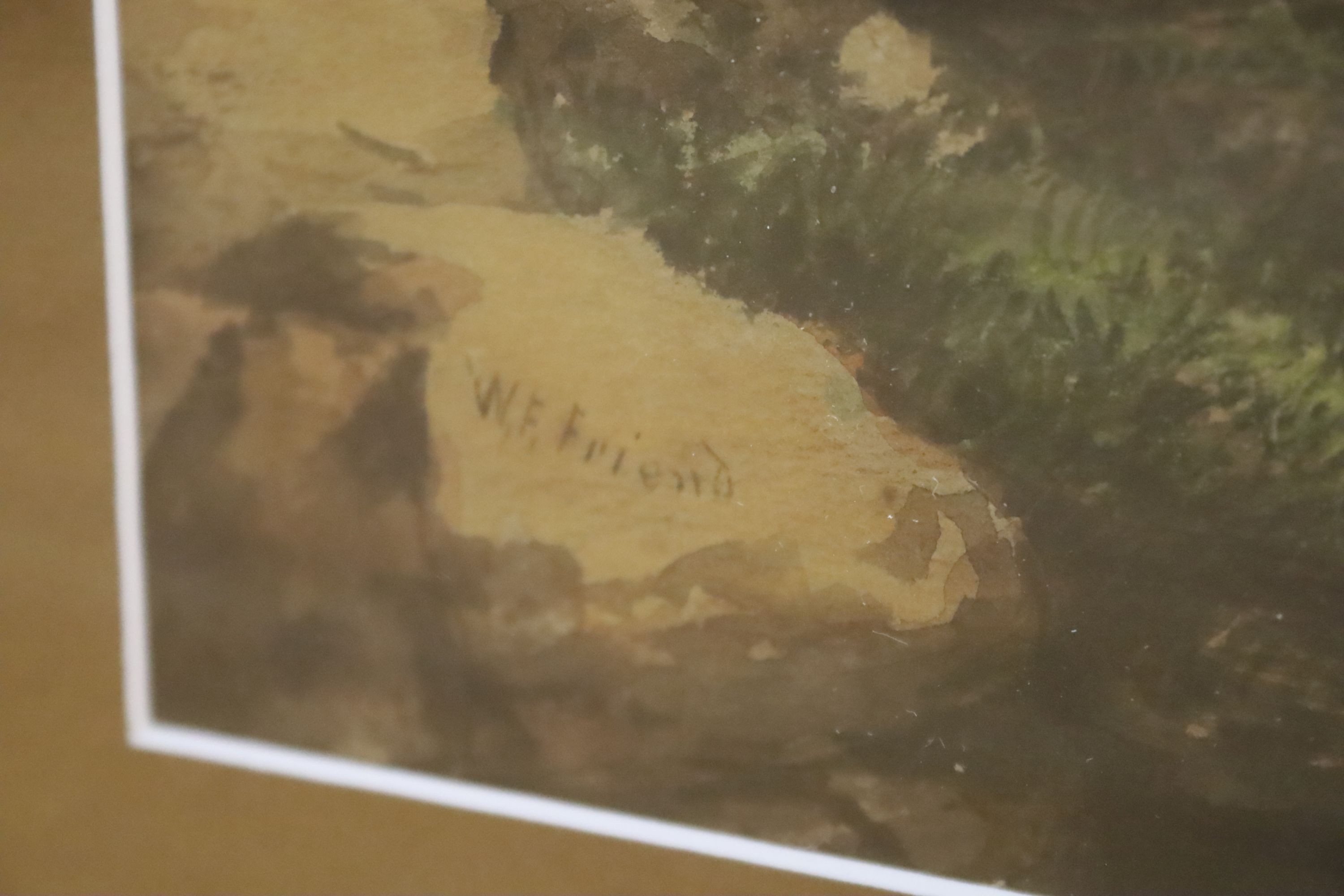 Washington F. Friend (Canadian, 1820-1886), watercolour, Coastal landscape with sea cliffs, signed, 34 x 51cm